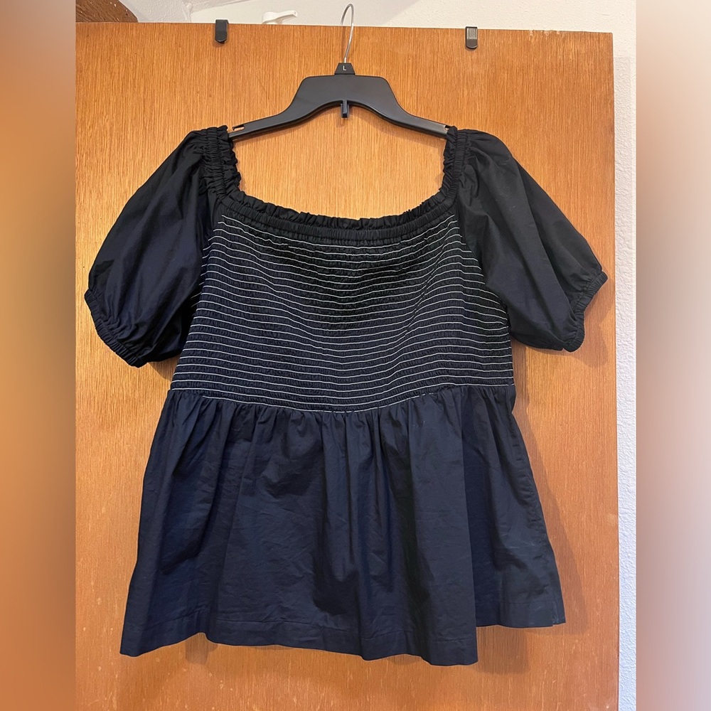 Women’s Old Navy Off-Shoulder cotton/gauze shirt size xl tall